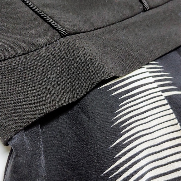 Black Halo black and white dress - Picture 5 of 6